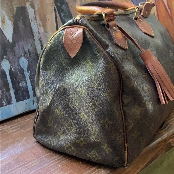 Louis Vuitton Speedy 30 Authentic MM Vtg Satchel - Picture 3 of 8